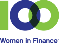 100 women in finance logo