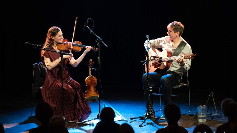 Zoe Conway and John McIntyre at the 2019 Irish Festival of Oulu, Finland.
