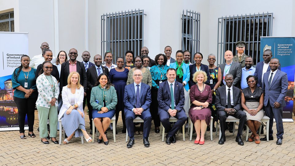 All the Embassy staff with Minister Richmond Neale TD