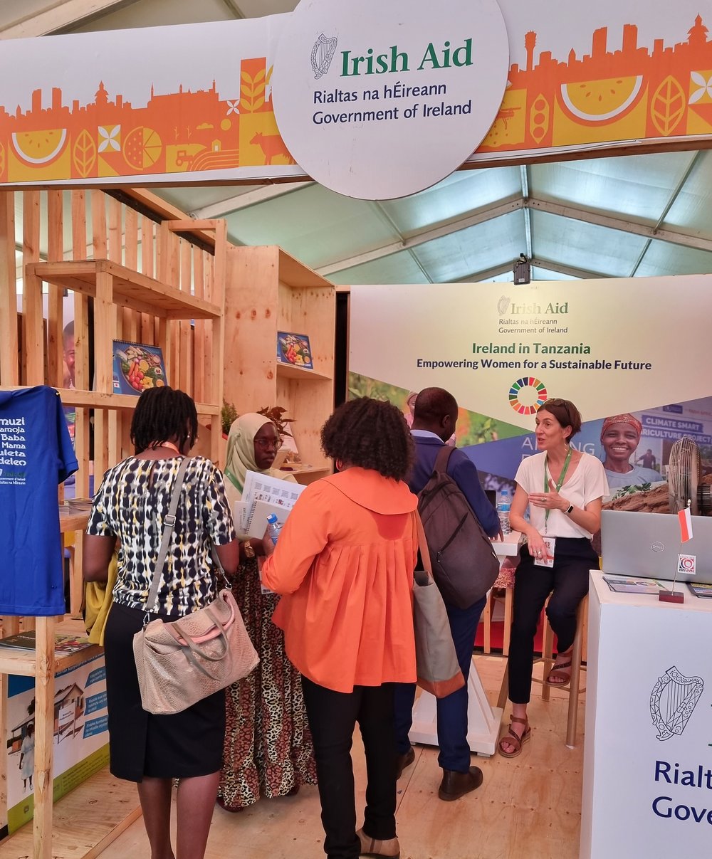 An image of the Ireland Booth at Africa Food Systems Forum 2023