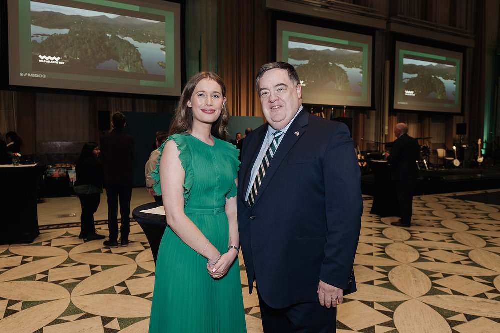 from left: Second Secretary Elisabeth O'Higgins, Honorary Consul of Ireland to Quebec Bryan O'Gallagher