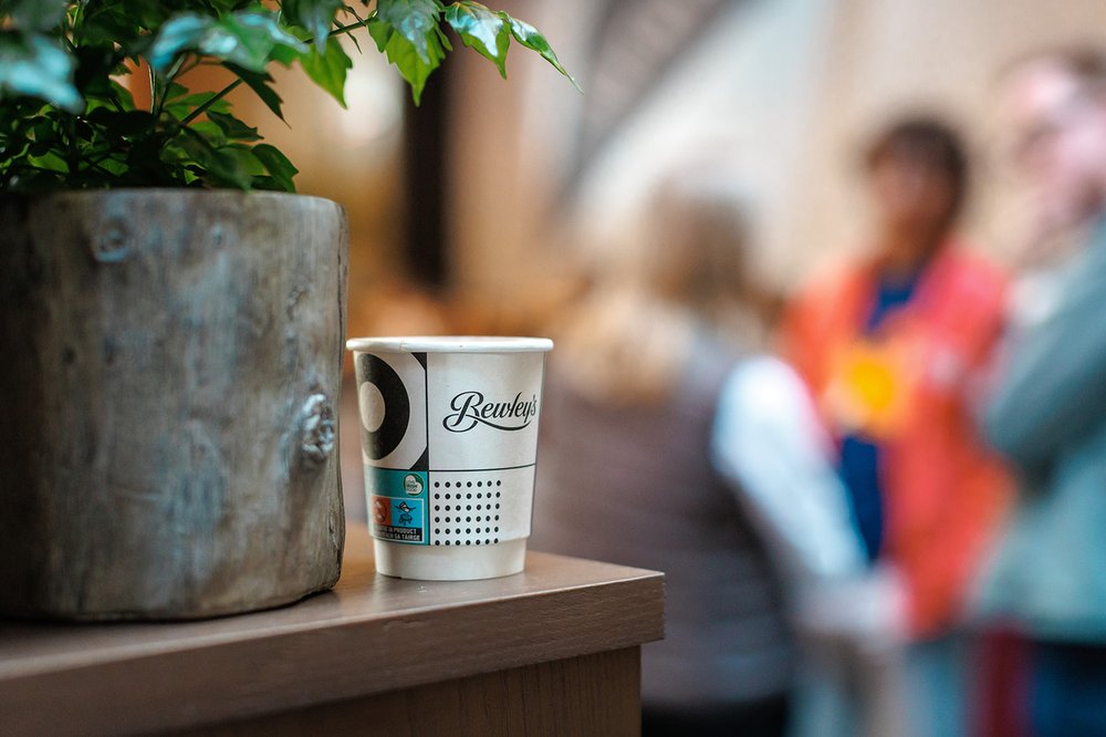 A Bewleys takeaway coffee cup