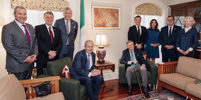 Deschastelain meeting with Taoiseach 2025 at Ambassador's Residence