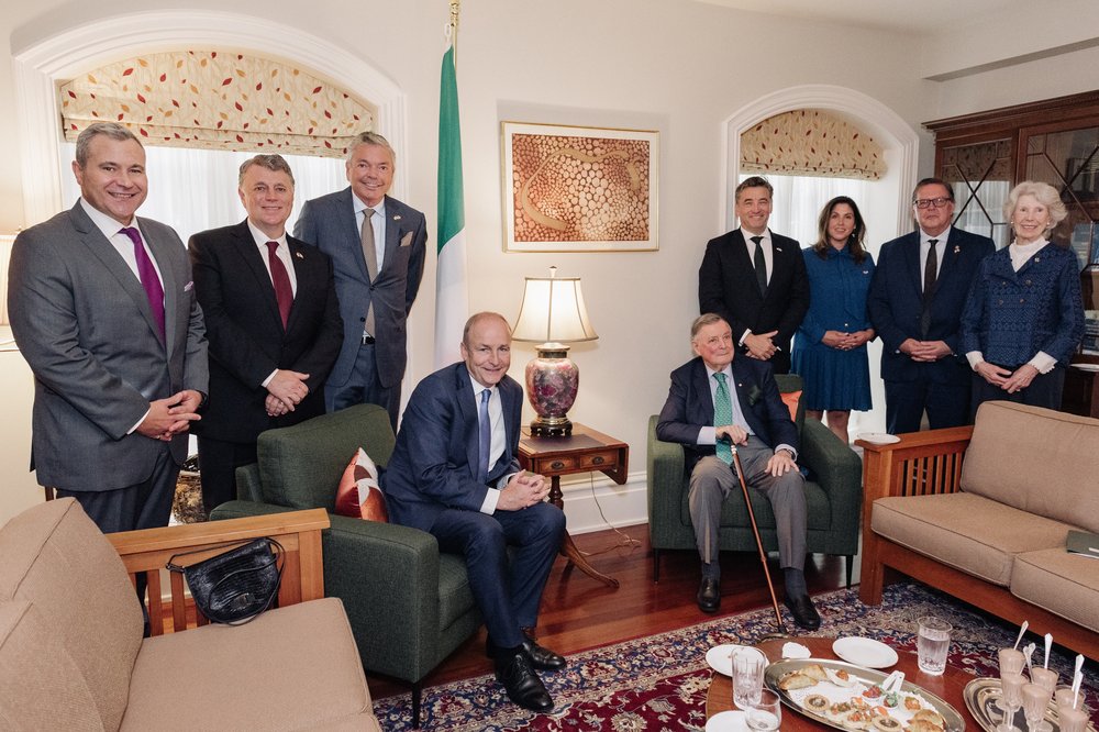 Deschastelain meeting with Taoiseach 2025 at Ambassador's Residence