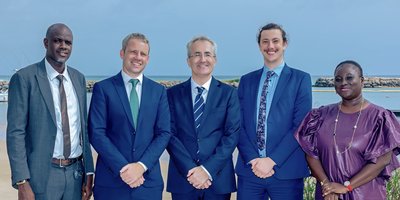 Team photo of the Embassy team in Senegal