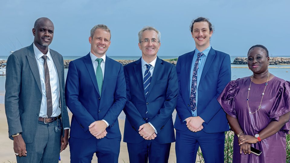 Team photo of the Embassy team in Senegal