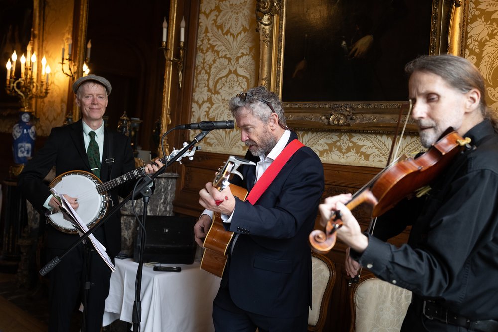 Musicians playing traditional Irish music