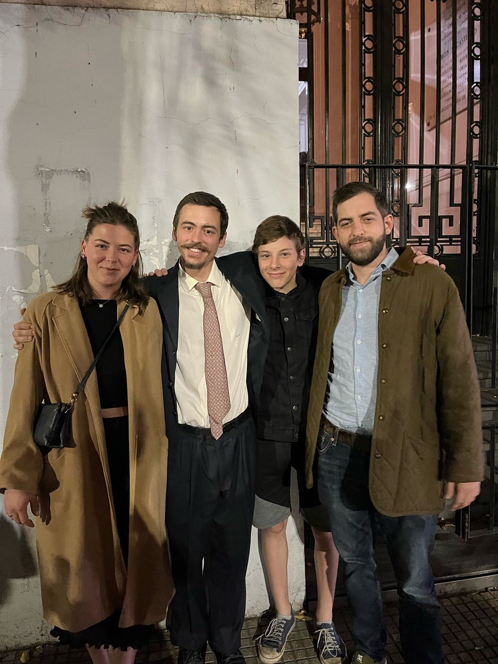 A group photo of four siblings