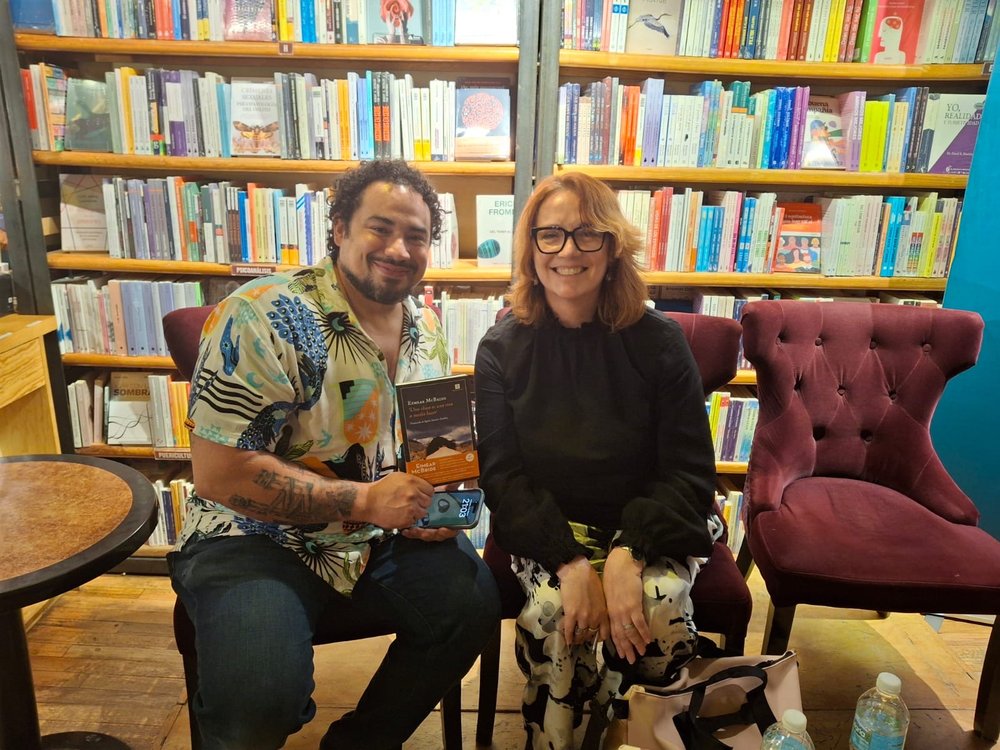 Eimear McBride at meet and greet with guest