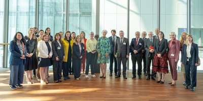 Group photo of Ambassadors at the European Central Bank with President Christine Lagarde