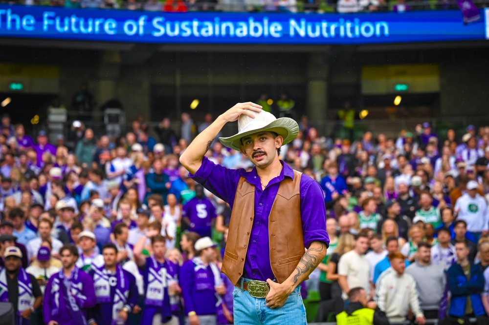 TCU fans at the football game in the Aviva Stadium Dublin