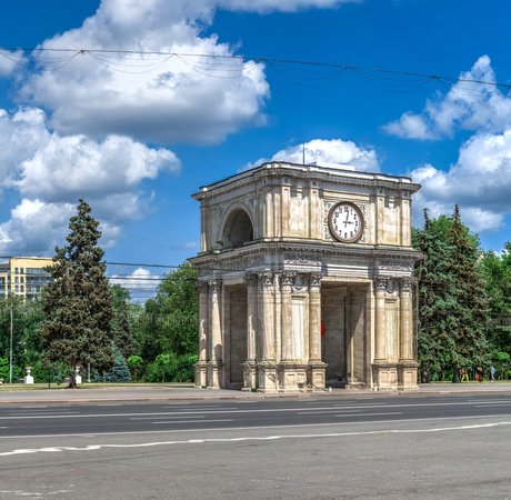 Stefan cel Mare Boulevard in Chisinau, Moldova