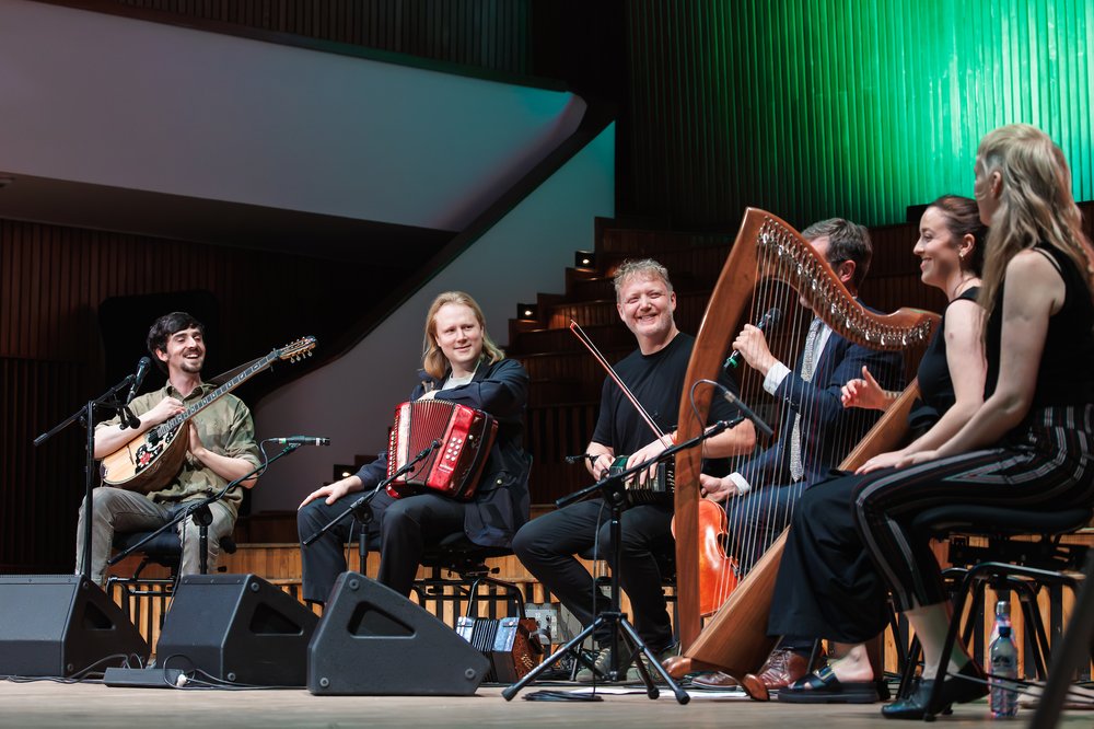 Musicians playing together
