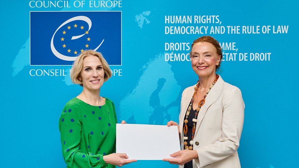 The Ambassador with Council of Europe SG Marija Pejčinović Burić