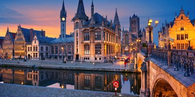 Skyline view of Brussels