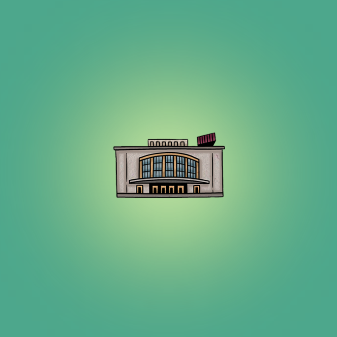 Illustration of a the opera house in Berlin