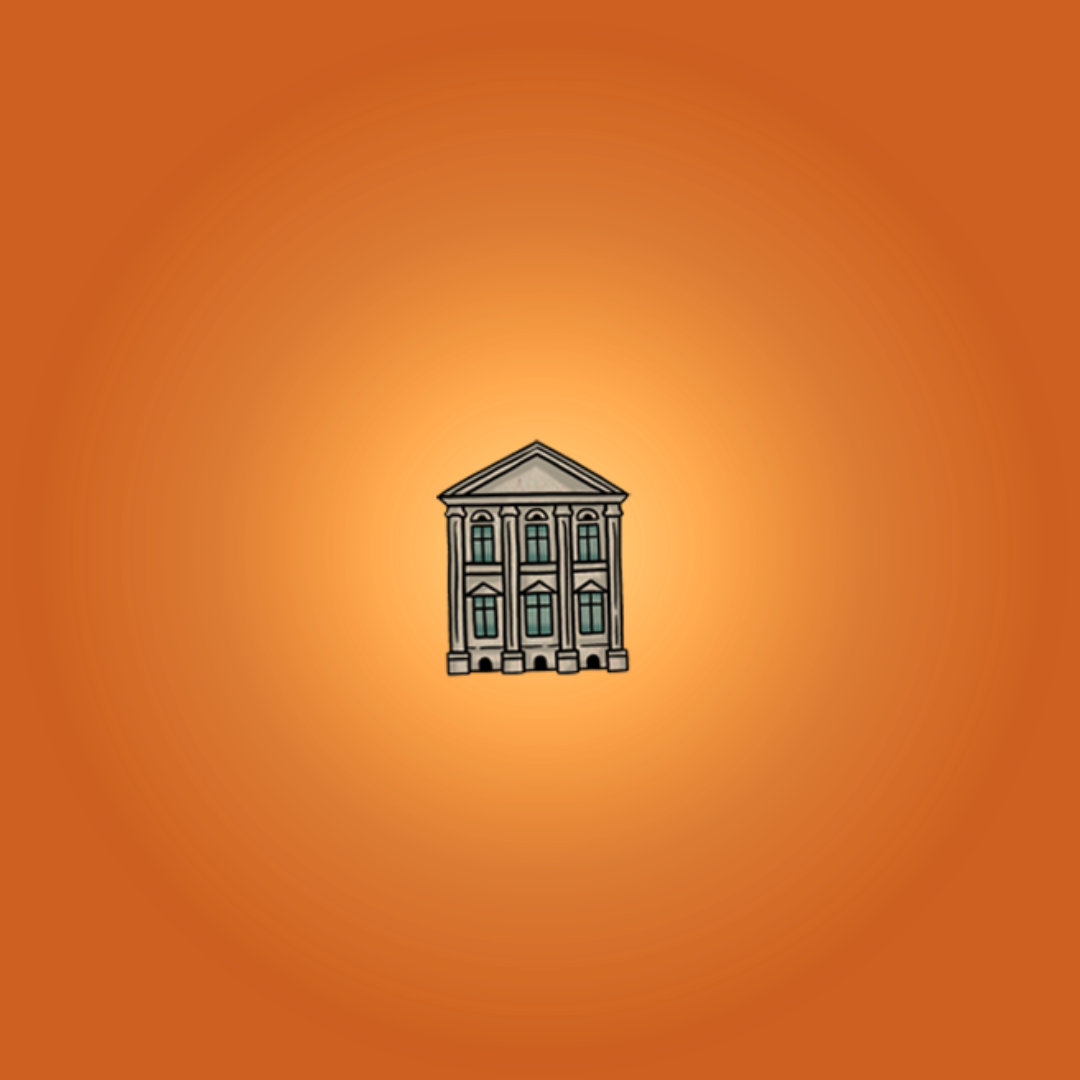 Illustration of a greek style building
