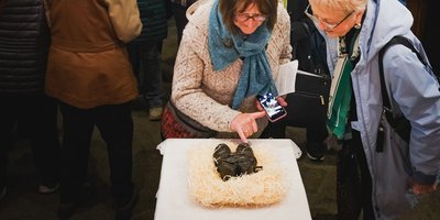 Bronze Shoes on display at The Basilica Cathedral of St. John the Baptist, St. John’s Newfoundland