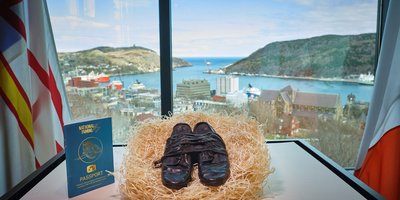 Bronze Shoes with Famine Way passport