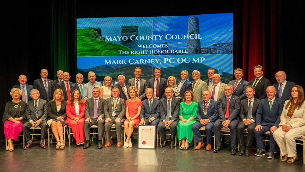 Canadian PM Mark Carney with Mayo County Council