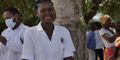 Healthcare worker in Mozambique