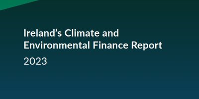 Climate Finance Report front cover in green and white