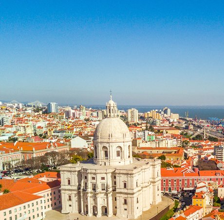 Skyline of Lisbon on a sunny day