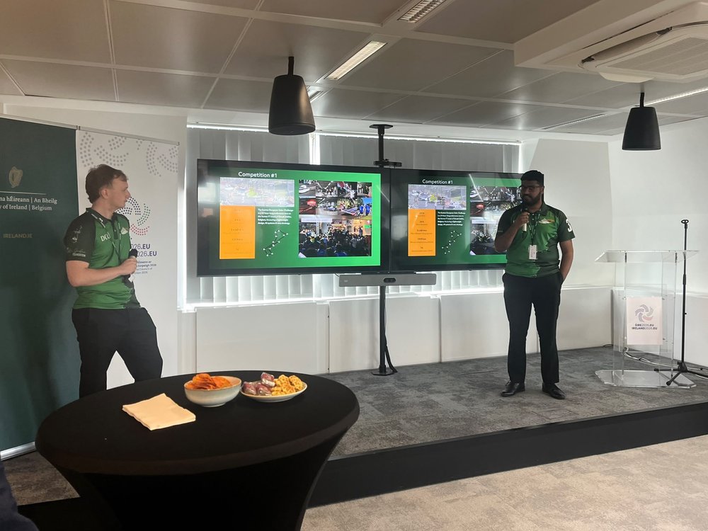 The DCU Solar racing team present their work