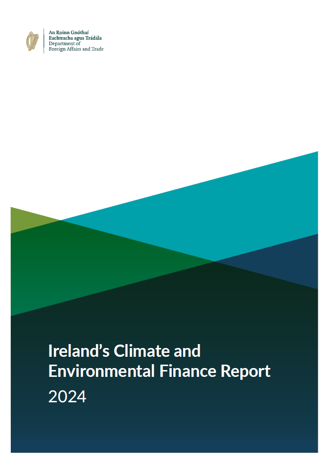Climate Finance Report 2024 front cover in green and white