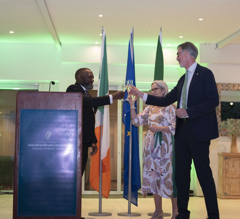 Guest of Honor Toasts with Ambassador