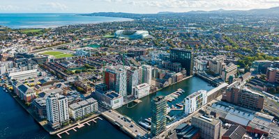 Aerial view of Dublin