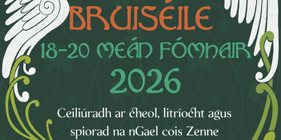 Poster for Éigse 2026 in Brussels taking place 18-20 September