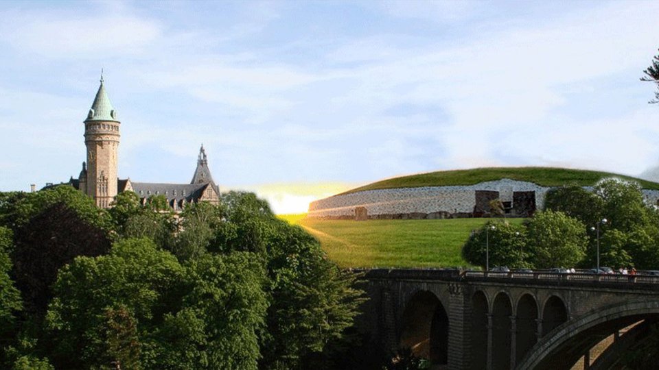 Image of Luxembourg, hill and a castle