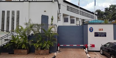 Exterior of the Embassy building in Uganda