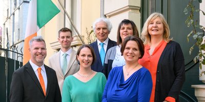 Group photo of the Embassy team in Bulgaria