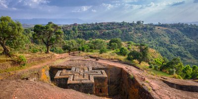 Rock Church of St . George in Lalibela