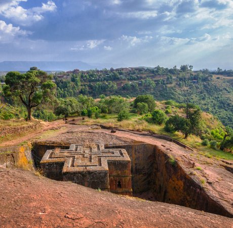 Rock Church of St . George in Lalibela