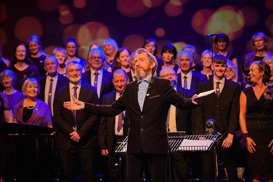David Brophy at the Expo World Choir performance in Dubai.