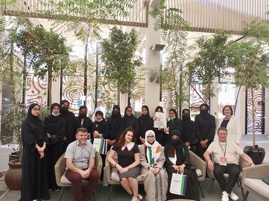 Group photo in the Expo Pavilion