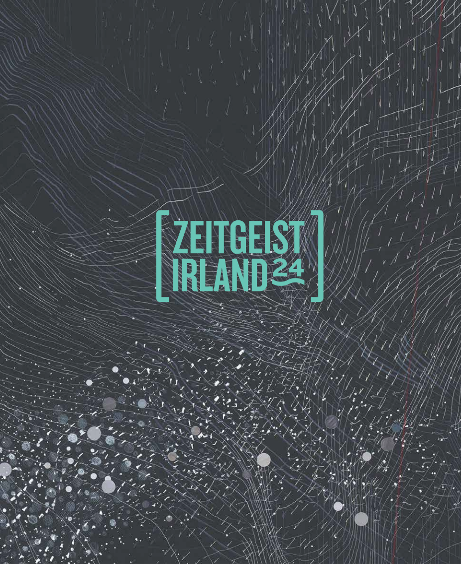 Black and white line art representing the wind with Zeitgeist 24 logo