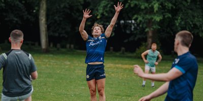 Man jumping for the ball