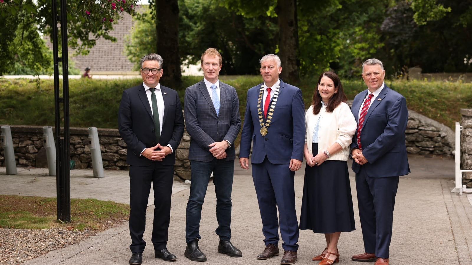 Galway county council in a park