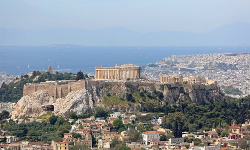 Birdseye view of Athens