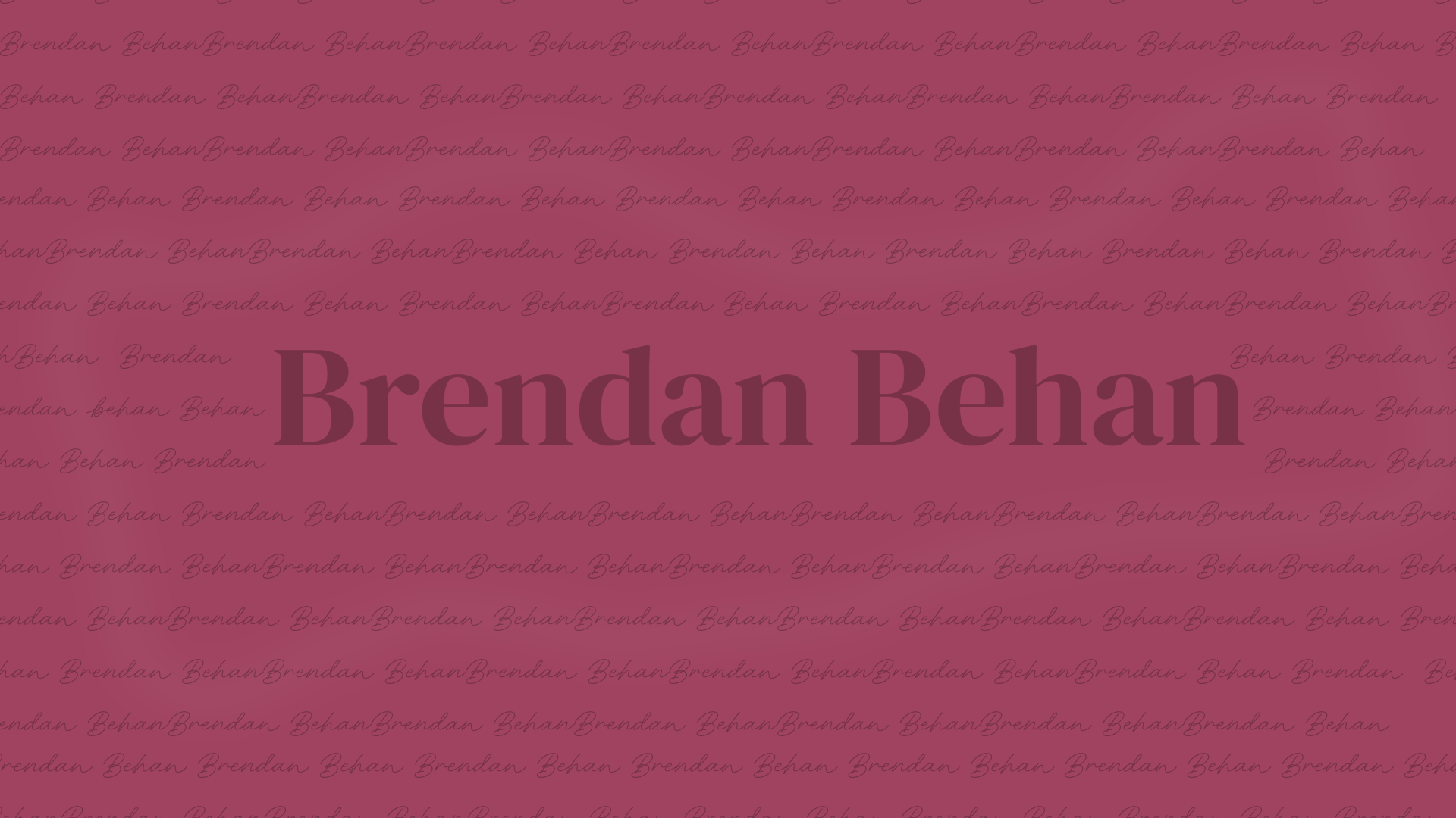 Text reading 'Brendan Behan'