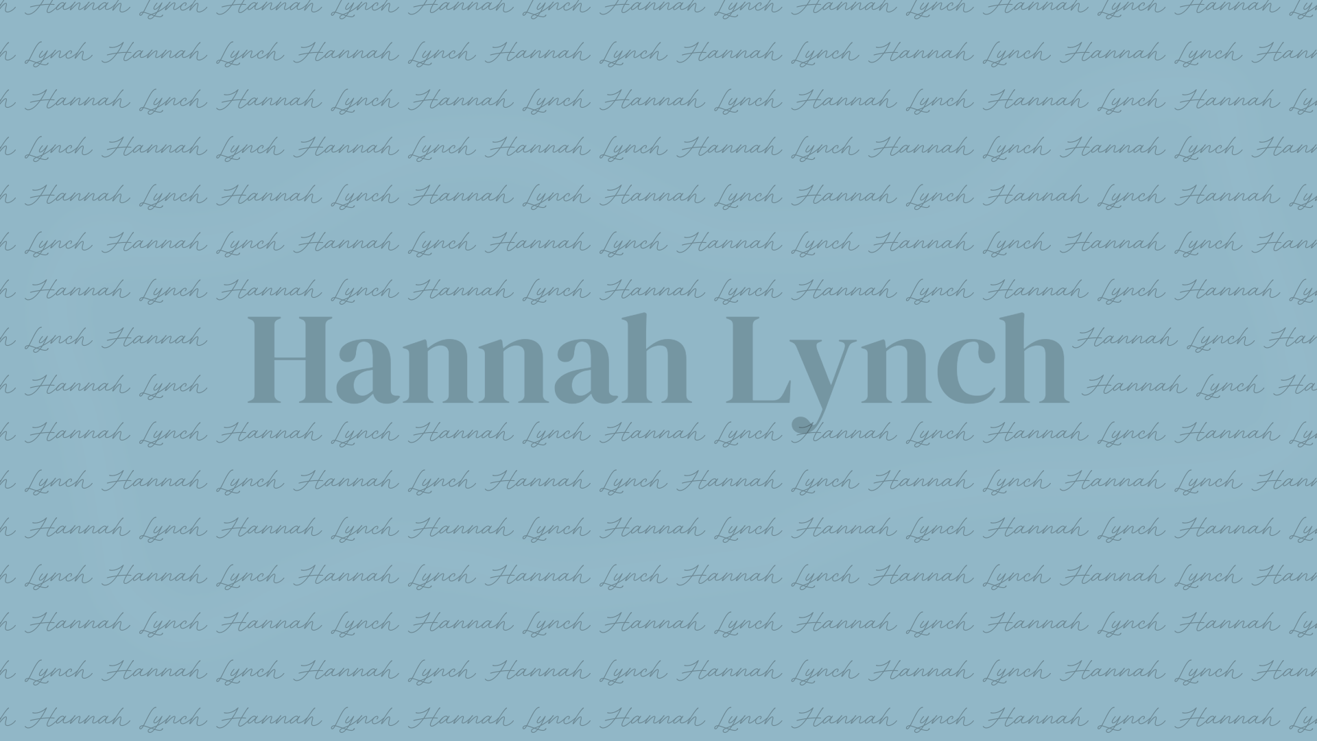 Text reading "Hannah Lynch"