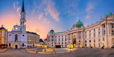 View of Vienna at sunrise.