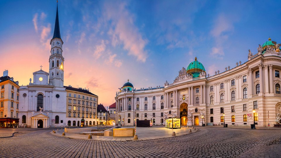 St. Michael’s Church in Vienna at sunrise