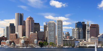 View of the skyline of Boston.