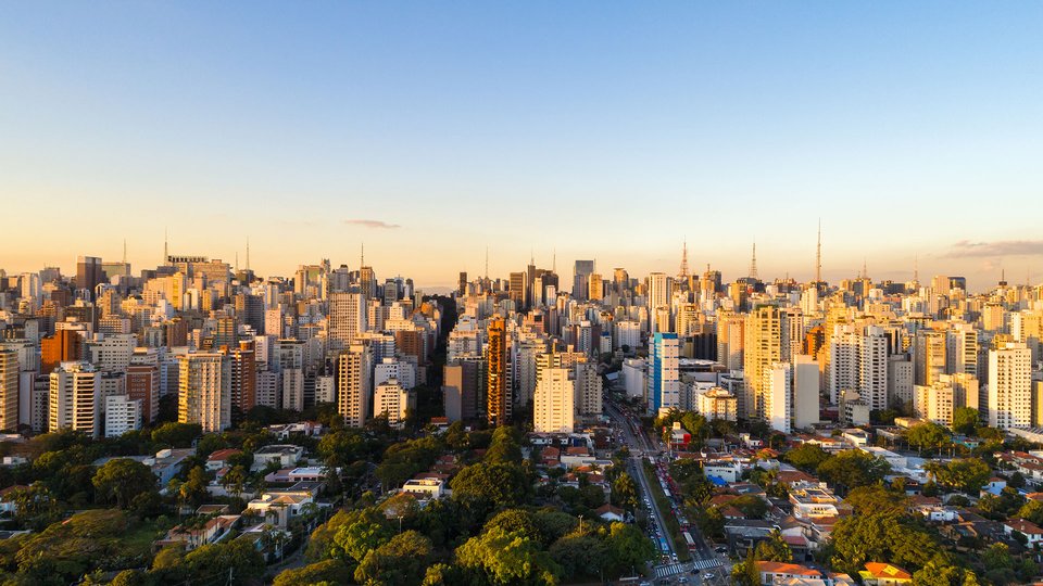 View of the skyline of Sao Paulo