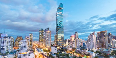 An image of a Thai skyline